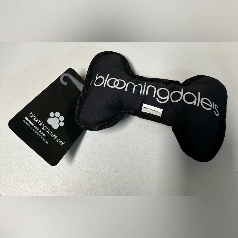Bloomingdale's Pet Logoed Stuffed Bone Dog Toy - 150th Anniversary Exclusive NWT